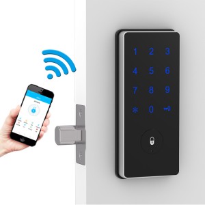 Kifuli cha Mlango wa Programu ya Kielektroniki ya Usalama ya WIFI Smart Touch Screen Lock