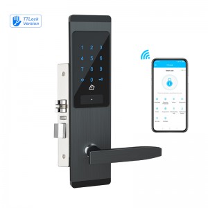 Chine fabricant de porte de sécurité à distance wifi TTlock app combinaison de code de clavier de numéro de broche intelligent mot de passe sans clé serrure de porte numérique