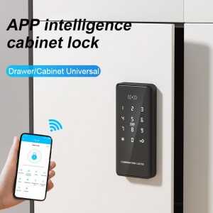 Triple Biometric Fingerprint Cabinet Lock with Bluetooth Tuya Smart App