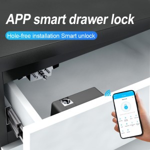 invisible TTlock cabinet locks magnetic eco baby child rfid smart furniture bluetooth proof gun Electric hidden drawer lock