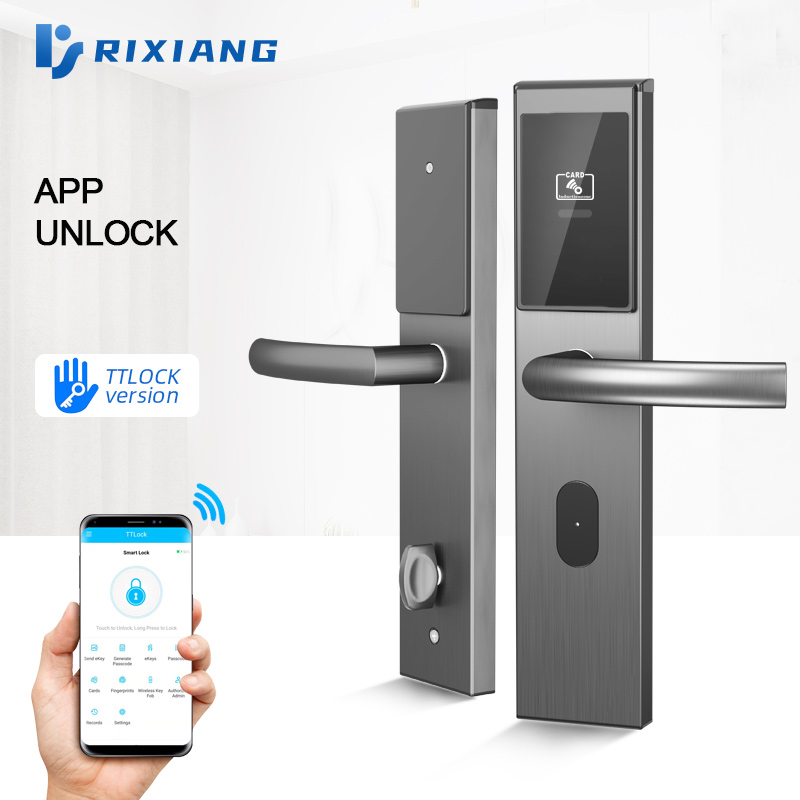 Chinese Professional Wifi Door Locks With Camera - Electronic Password Zinc Alloy Card Keyless door security reinforcement identity card Password Deadbolt Battery portable hotel Door Lock – ...