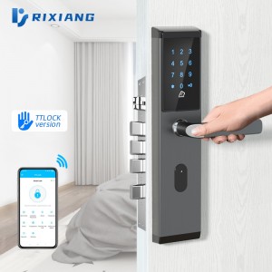 Combination Lock touch lock passcode copper matte black door keypad entry