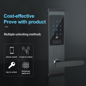 Nhà sản xuất cổng an toàn từ xa wifi Trung Quốc Ứng dụng TTlock số pin thông minh kết hợp mã bàn phím mật khẩu không cần chìa khóa khóa cửa kỹ thuật số