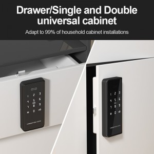 Ang Keyless Cabinet Lock Angayan alang sa Home o Office Furniture FCC Certified wood drawer locker lock