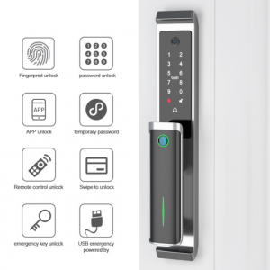 fingerprint door lock with camera biometric eye scan smart TTLOCK APP