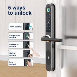 TUYA Lock App Passcode Rfid Card Keyless Front Electronic Lock