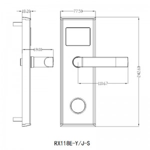 Hotel lock manufacturers Card Reader Door Lock