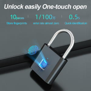 Fingerprint Pad Lock Keyless IP67 Waterproof Warehouse Door Lock