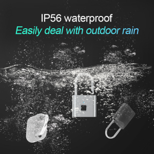 Fingerprint Pad Lock Keyless IP67 Waterproof Warehouse Qhov Rooj Xauv