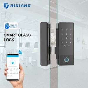 I-Smart Electronic keyless password+fingerprint+card glass door lock